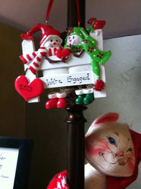Wedding/Engagement Christmas Ornaments