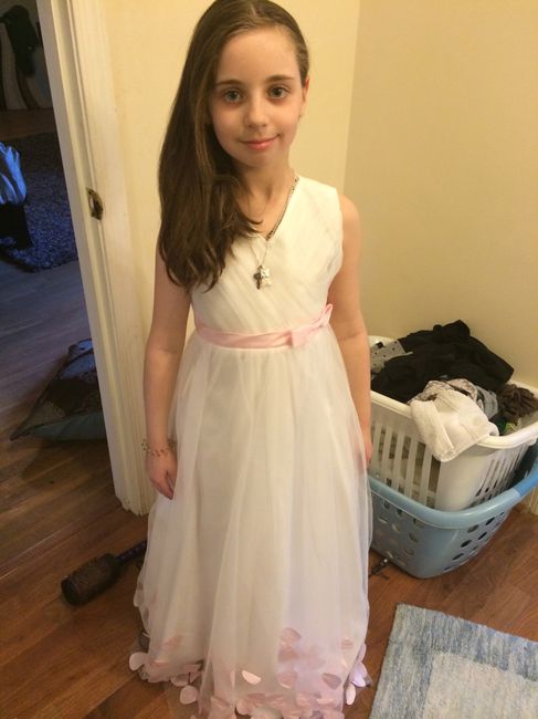 "Not Poofy" Flower Girl Dress - Check!! (pics)