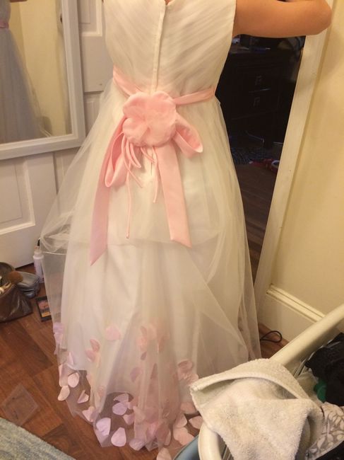 "Not Poofy" Flower Girl Dress - Check!! (pics)