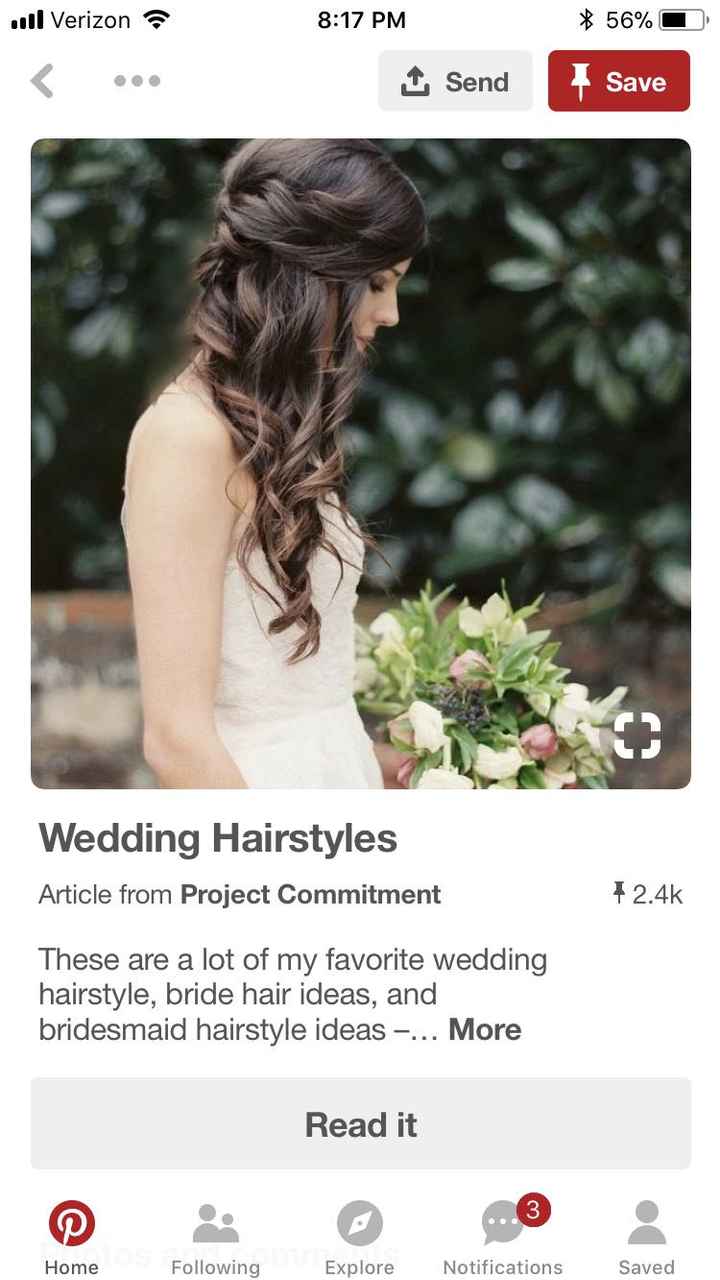 Hair for open back dresses - 1