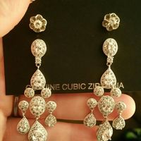 Earrings came! Any brides wearing or wore 2 earrings?