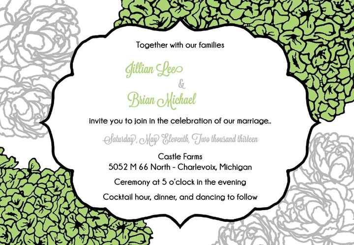 Looking for feedback on invitation draft! UPDATE with new drafts.. please vote!