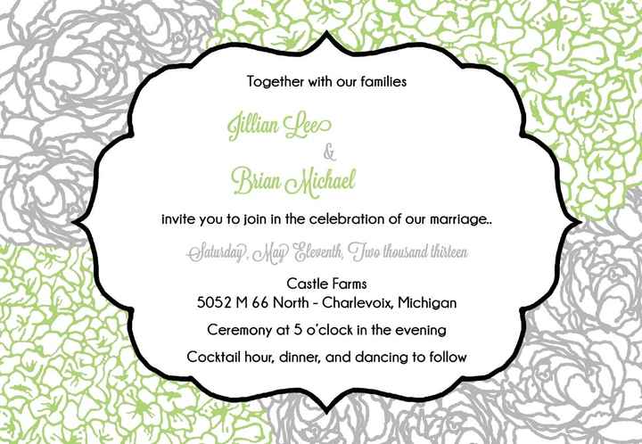 Looking for feedback on invitation draft! UPDATE with new drafts.. please vote!