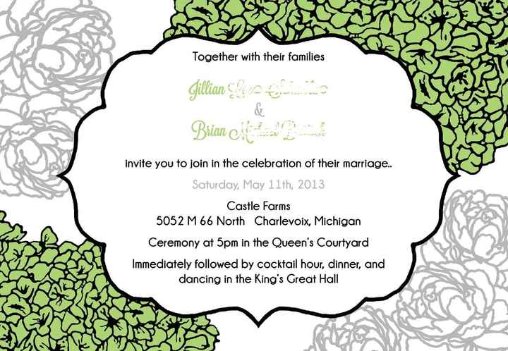 Looking for feedback on invitation draft! UPDATE with new drafts.. please vote!