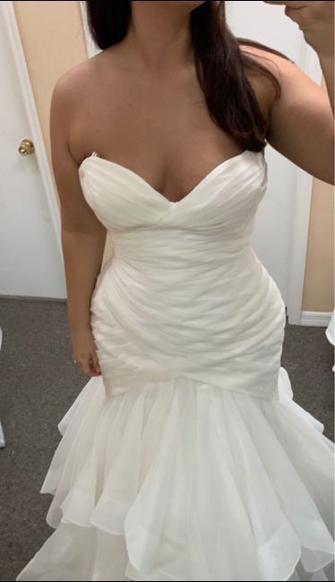 Is the bust of my dress too big?
