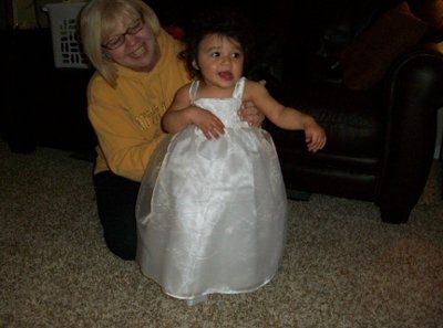 My fg and her dress! :-)