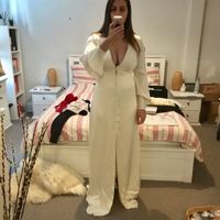 Wedding dress neckline alteration - 1