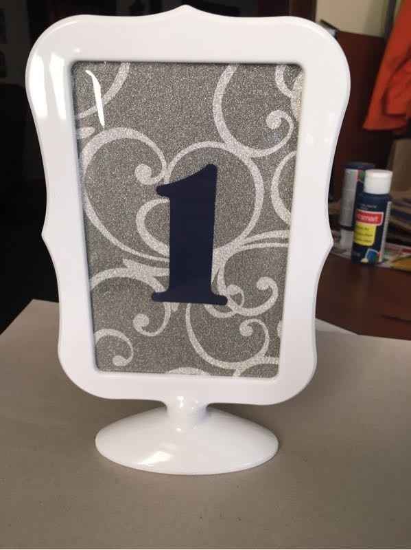 DIY table numbers done!