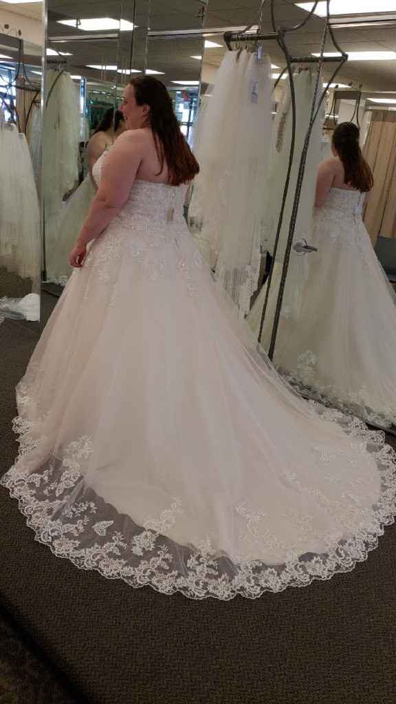 Does your wedding dress have lace, beading, or both? - 1