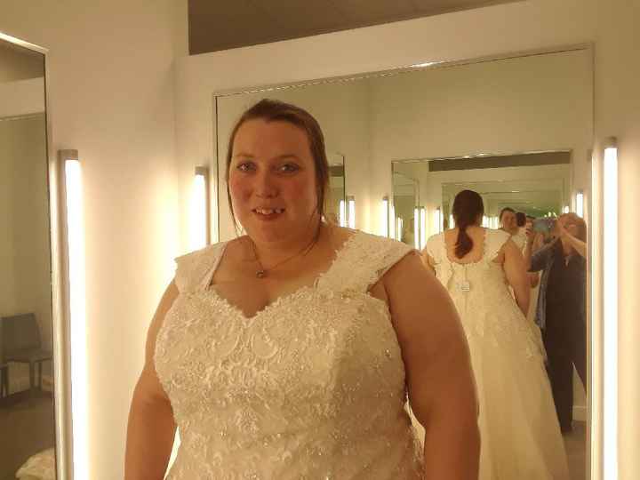 Does your wedding dress have lace, beading, or both? - 3