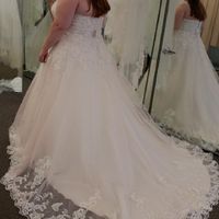 Does your wedding dress have lace, beading, or both? - 1