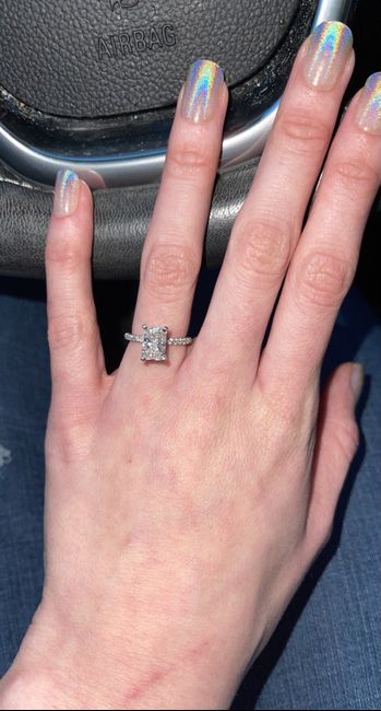 Need wedding band ideas for my pave radiant engagement ring! 7