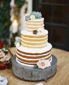 Naked Wedding Cake