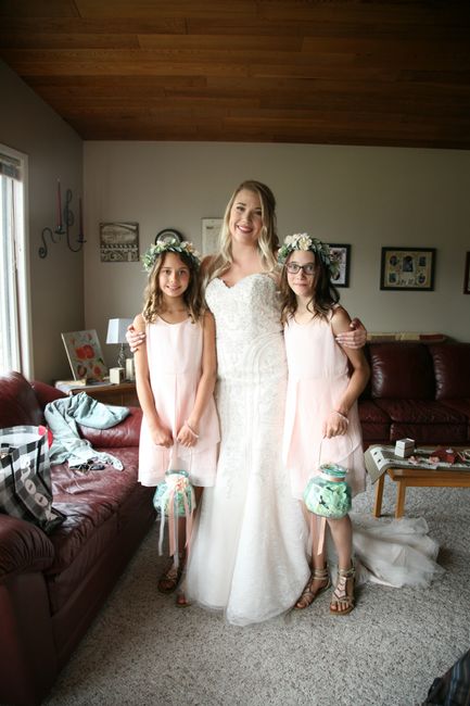 Bride and flower girls (my girls)