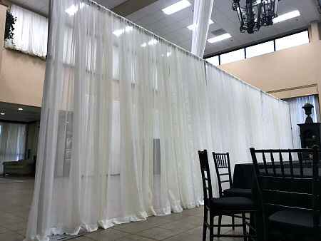 Wedding ceremony and reception in the same room - 1