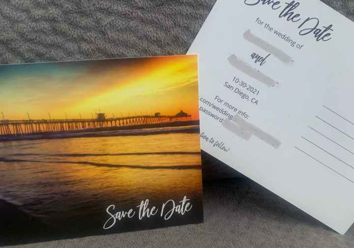 New Save-the-dates Arrived (again) - 2