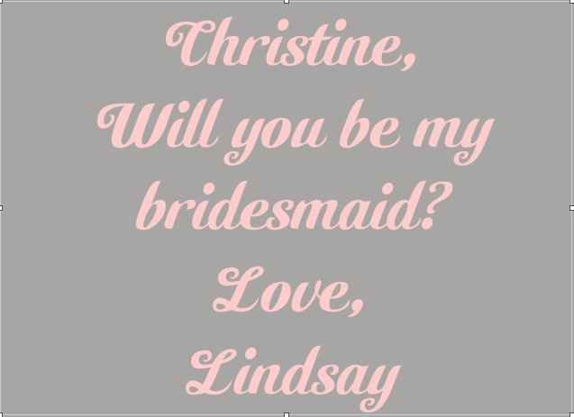 Asking Bridesmaids - Come Vote!