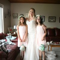 Bride and flower girls (my girls)