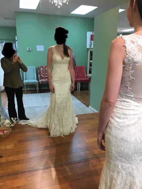 Front of the dress
