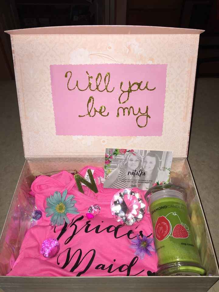 Bridesmaid Proposal boxes, gift bags