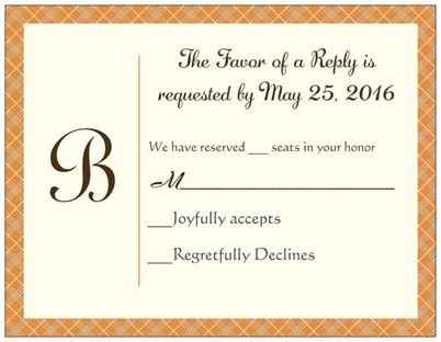 Looking for design opinions - RSVP cards