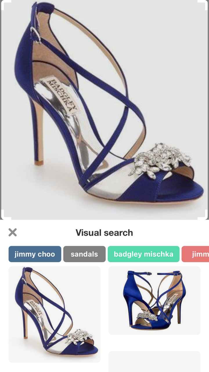 Any colorful or unique shoes you wore under your wedding dress? - 1