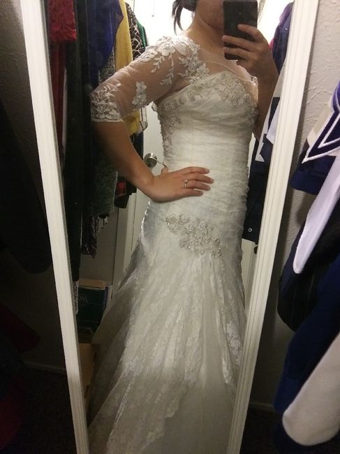 Adding sleeves on a strapless wedding dress? 6