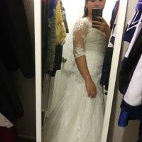 Adding sleeves on a strapless wedding dress? - 2