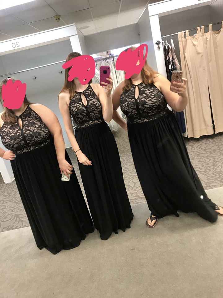 Got my bridesmaid dresses tonight!!!
