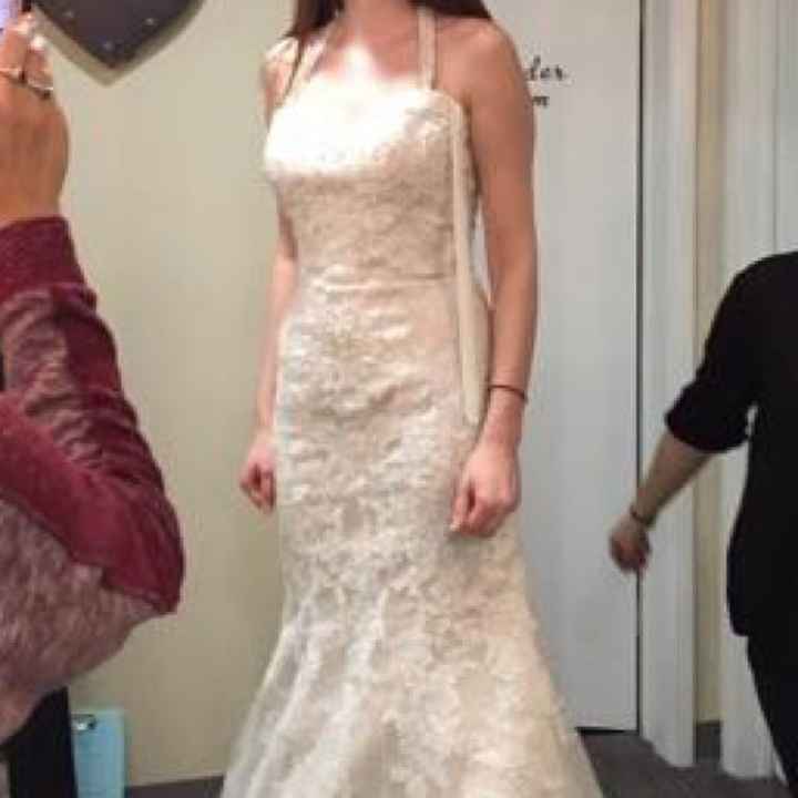 Adding straps to a wedding dress