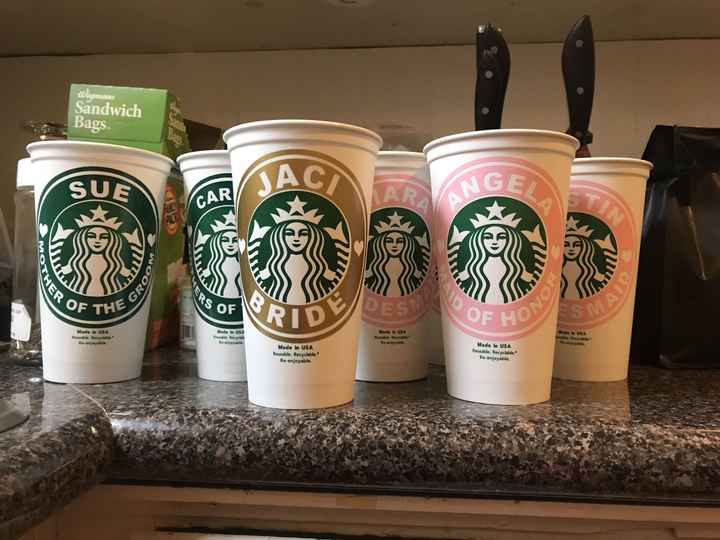  Bridal Party Gifts! Starbucks 😍 - 1
