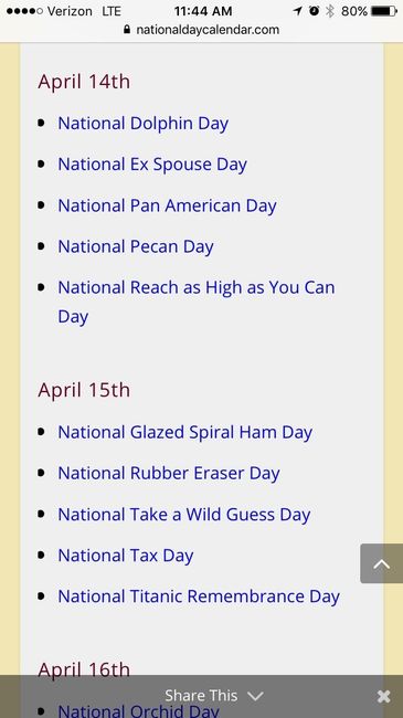 Historic Wedding Date