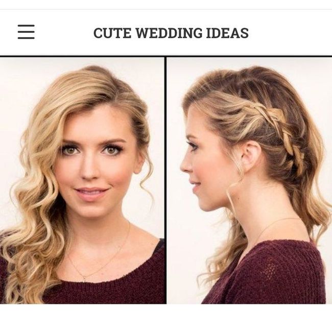 Up do or long and flowing hair?