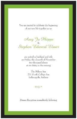 "Green" shoes and invites are ordered!!!
