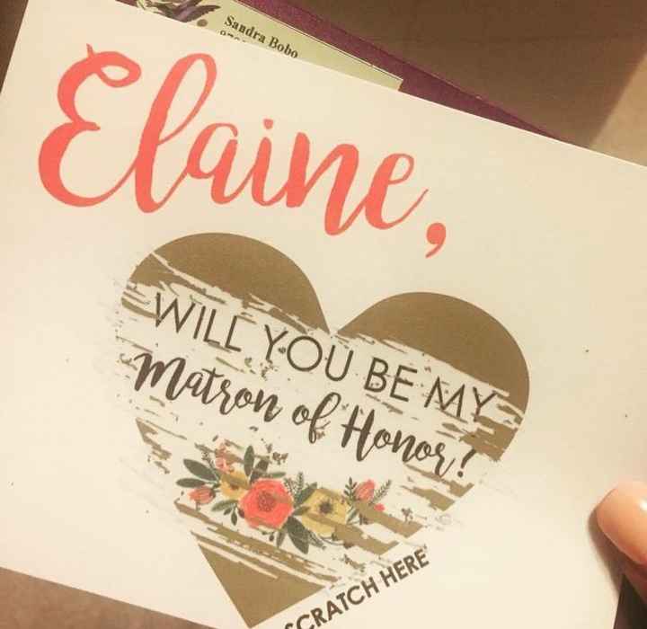 How did you ask your Bridal Party?