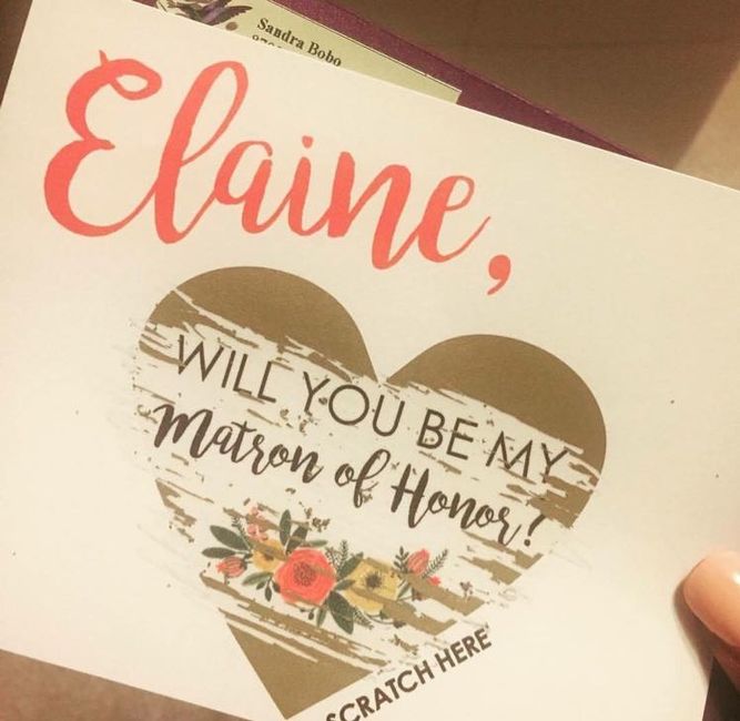 How did you ask your Bridal Party?