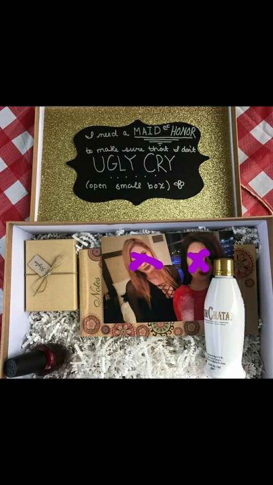 How did you ask your bridesmaids?