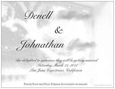 My VistaPrint Save the Dates