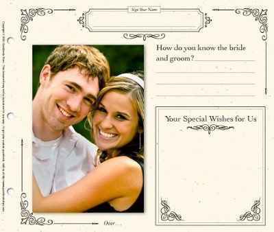 Guest book with room for guest pictures and writing?