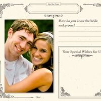 Guest book with room for guest pictures and writing?