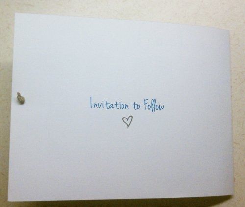 My DIY Save the Dates!