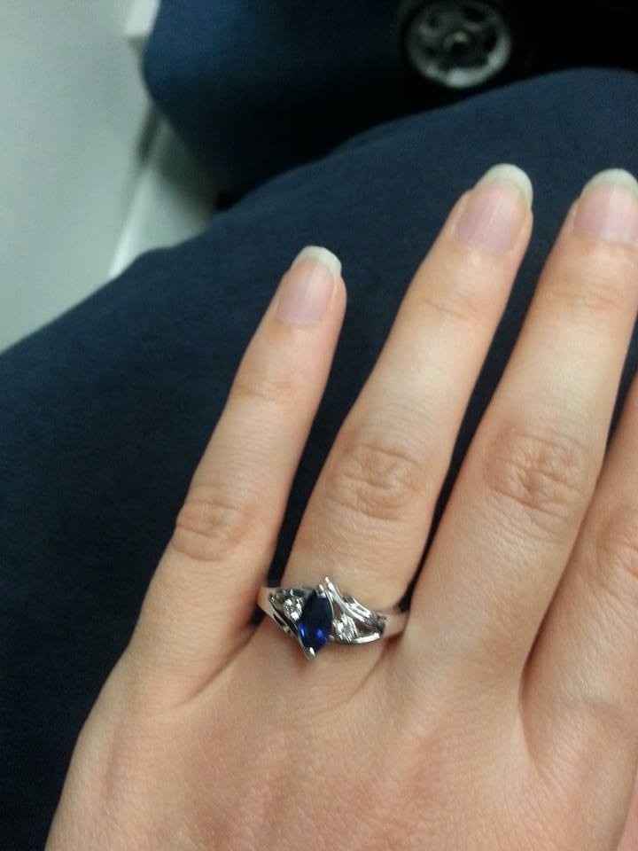 Sapphire (or other non-Diamond) rings