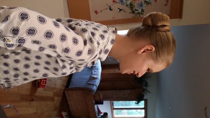 Hair/makeup trial and wedding ring! (pics)
