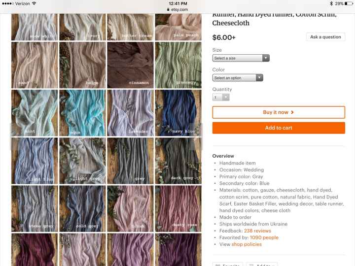 Color Scheme/Table runner help