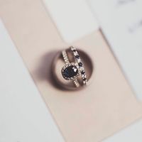 E-ring and separate wedding band