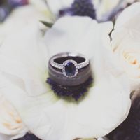 My e-ring and his wedding band