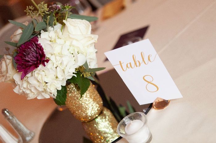 table decor - loved the flowers 