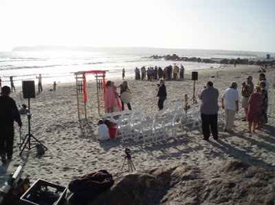 beach ceremony..no chairs?..
