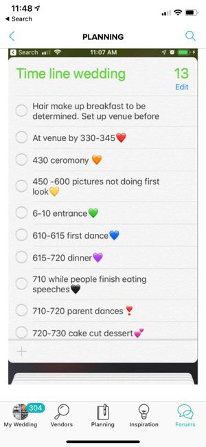 What time is your reception ending?? 2