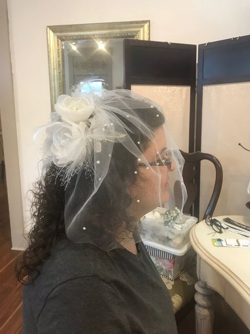 Curly hair on wedding day!! 3